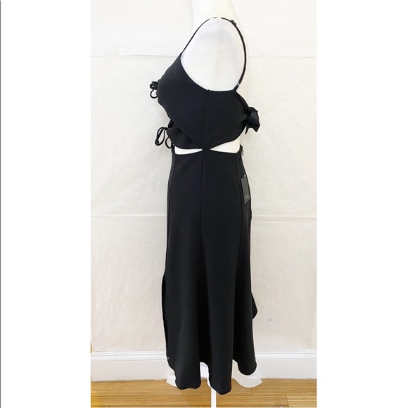 NBD Tie Me Down Black Cutout Midi Dress NWT - Picture 6 of 10